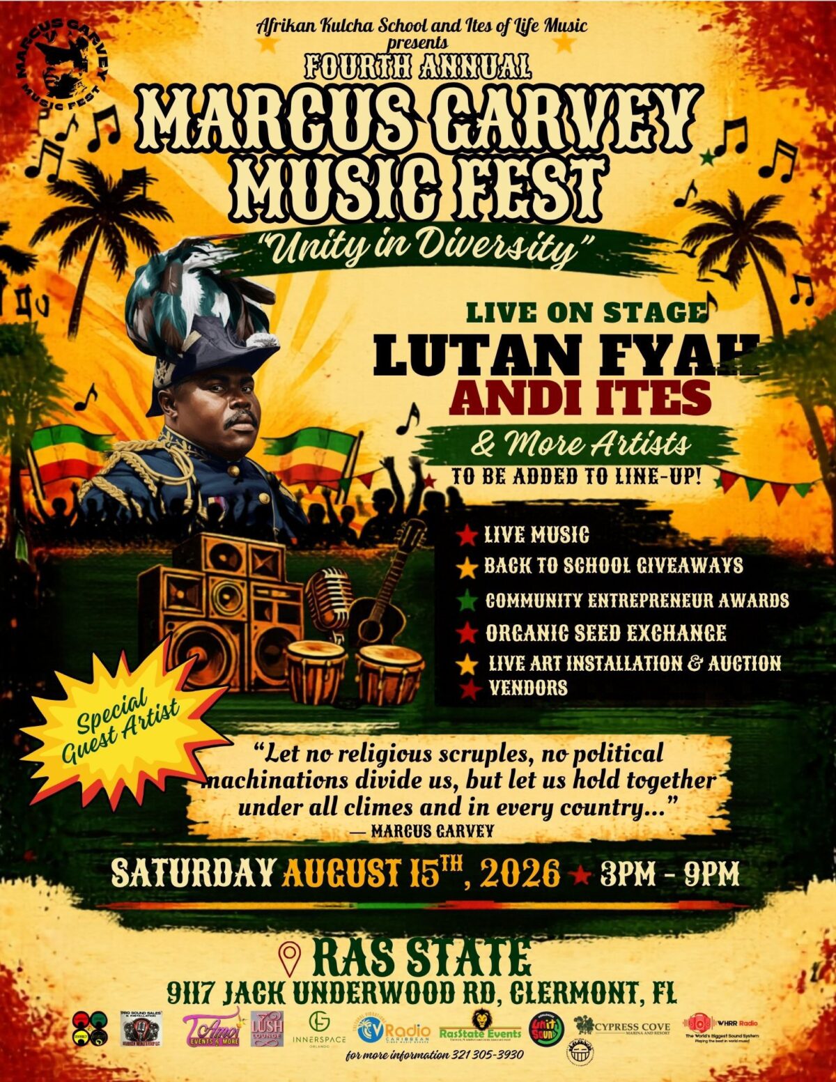 4th Annual Marcus Garvey Music Fest – 2026